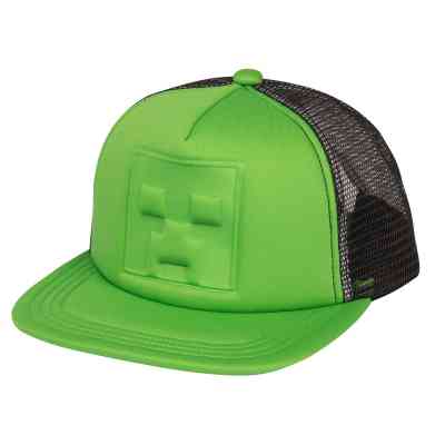 Кепка Jinx Minecraft - Who's Deboss Creeper Youth Snapback Green (JINX-10370) Вінниця