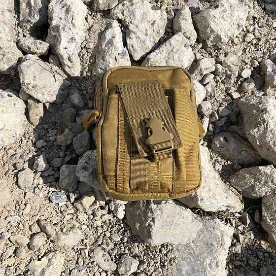 Тактична сумка - сумка для телефону, система MOLLE органайзер тактичний з кордури. Колір: койот ZL-79 Івано-Франківськ