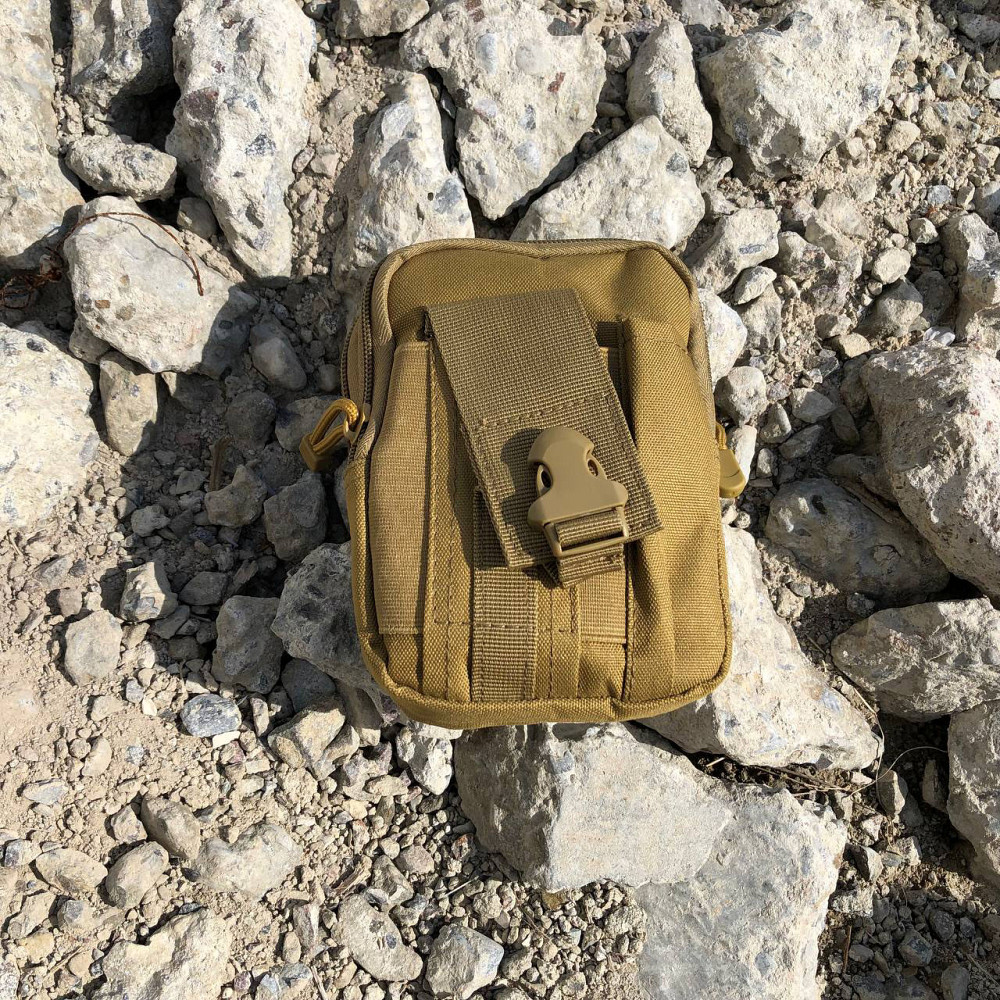 Тактична сумка - сумка для телефону, система MOLLE органайзер тактичний з кордури. Колір: койот ZL-79 Івано-Франківськ - фото 4