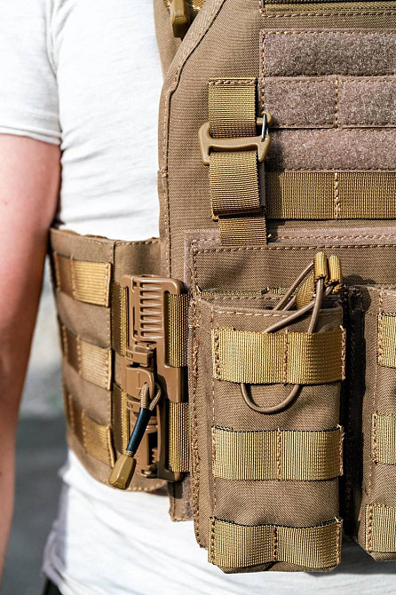 Бронежилет без плит (Кордура 1000Д) з швидким зняттям Пісочний Вінниця - фото 8