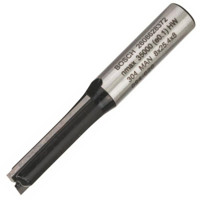 Фреза Bosch Professional пазовая с двумя лезвиями, Std, S8, D8, L25.4 (2.608.628.372) Винница - изображение 1