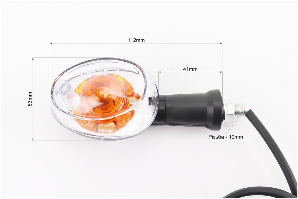 Поворот овальний "RACE" (прозоре скло), 2 шт. Киев - изображение 2