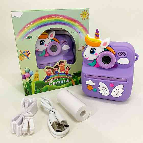 Камера мгновенной печати снимков, Фотоаппарат детский с печатью, Фотокамера с мгновенной печатью фото LH-17 Львов