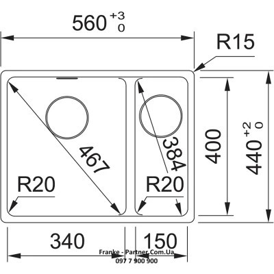 Мийка кухонна Franke Maris (125.0701.782) Вінниця - фото 2