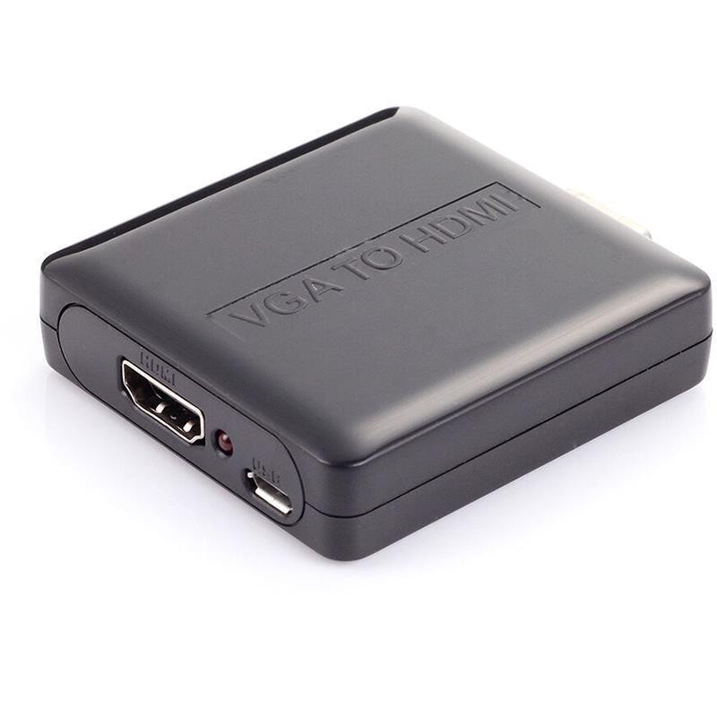 Адаптер PowerPlant (CA911493) HDMI — VGA+R/L, чорний ( 12611 ) Харьков - изображение 1