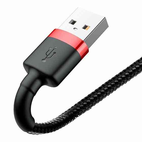 Кабель Baseus Cafule Cable USB - Lightning 1.5A 2m, цвет красный+Black CALKLF-C19 Одесса