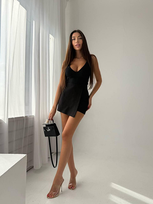 Жіноча базова мініспідниця-шорти костюмка Чорний, 42/44 Одеса - фото 6