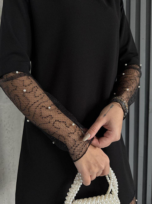 Женское вечернее романтичное платье с пайетками и жемчужинами 54/56 Одесса - изображение 2