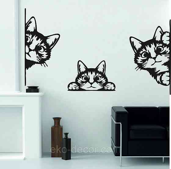 Декоративное настенное 3D Панно «Кот» Декор на стену с объемом (цена за 1 шт) Киев