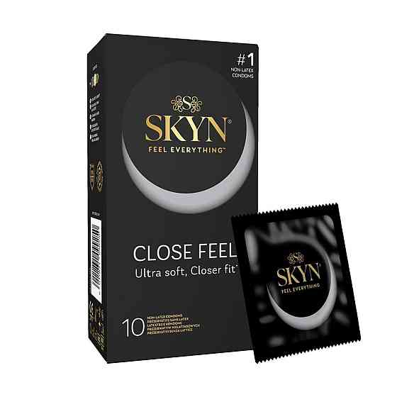 Безлатексні преміум-презервативи SKYN Close Feel 10 шт, щільна посадка Sex Aura Київ