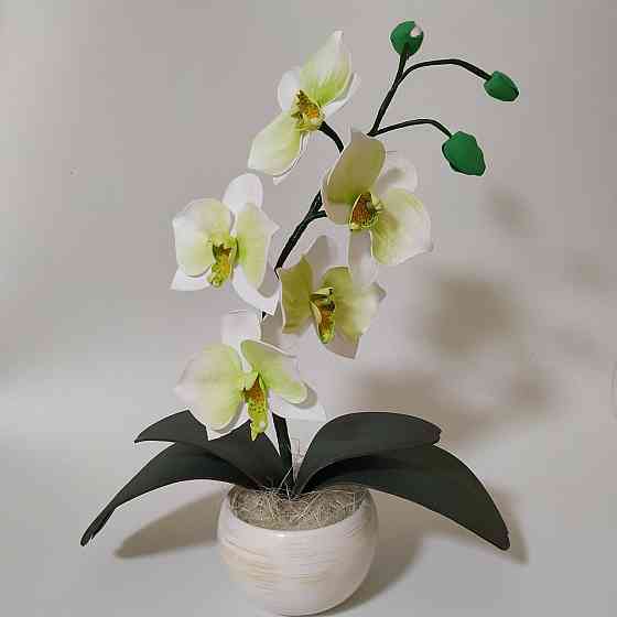 Світильник-нічник "Орхідея Біло-салатова" Дніпро