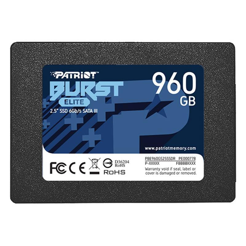 Накопичувач SSD Patriot Burst Elite 960GB 2.5" 7mm SATAIII TLC 3D Київ - фото 1
