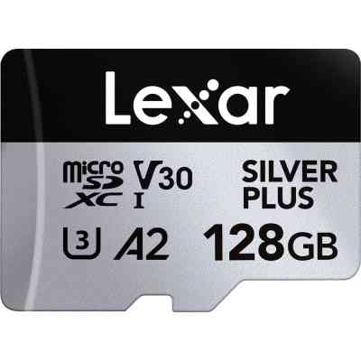 Карта памяти Lexar 128GB microSDXC class 10 UHS-I U3 V30 A2 Professional Silver (LMSSIPL128G-BNANG) Винница