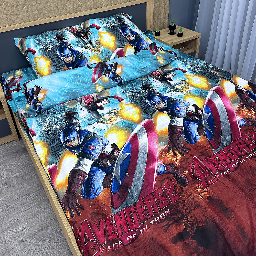 Комплект детского постельного белья Фланель, Koloco Полуторный 150х210 с разноцветным принтом (88-061) Киев - изображение 1