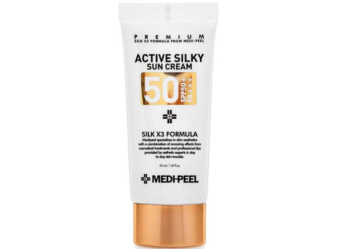 Активний сонцезахисний крем Silky (SPF50+ / PA+++) Medi-Peel 50мл Вінниця - фото 2