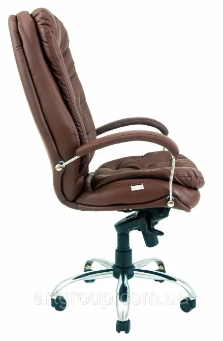Офисное Кресло Руководителя Richman Venice Fly 2213 Хром М2 AnyFix Коричневый Днепр - изображение 6