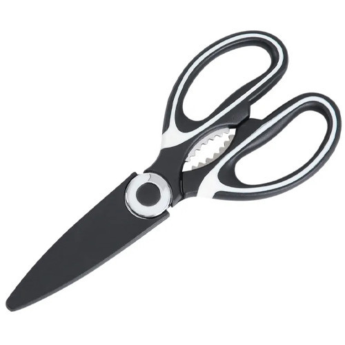 Кухонные ножницы 4в1 из нержавейки, для мяса и рыбы, с открывалкой и орехоколом Киев - изображение 1