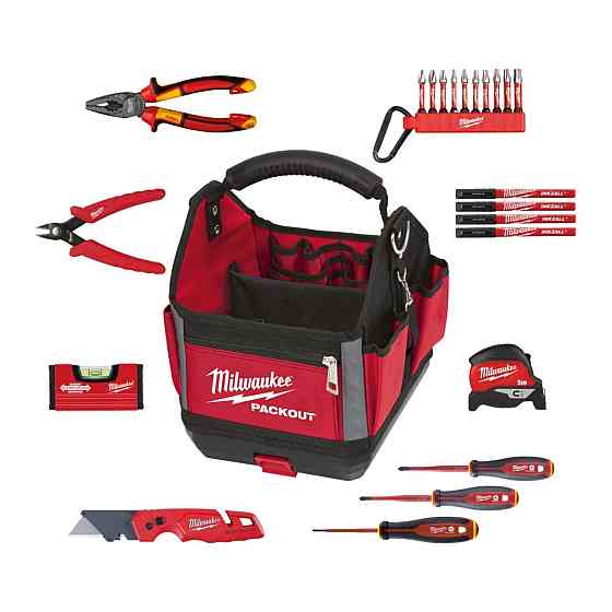 Набор ручного инструмента электрика PACKOUT MILWAUKEE, (23шт) в сумке Одесса
