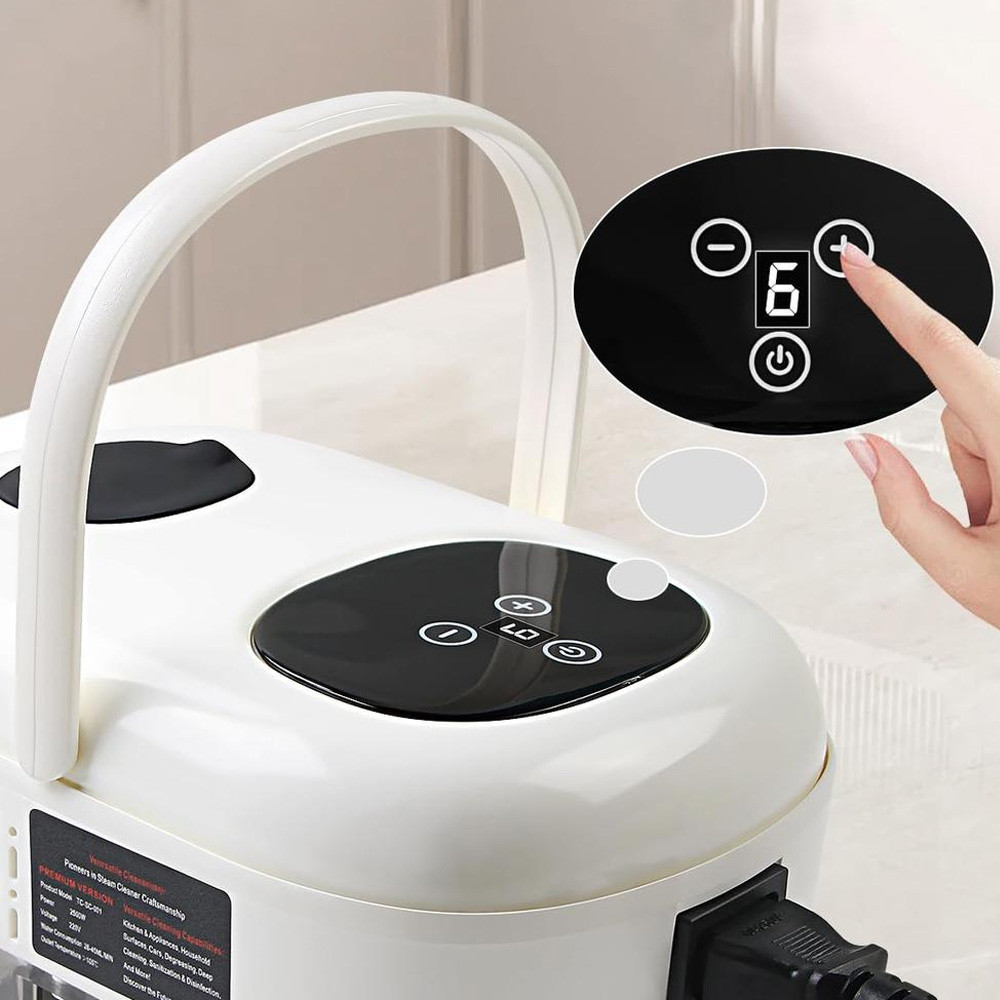 Портативный пароочиститель 2500Вт, 1,2л + 7 насадок / Пароочиститель для дома / Паровой очиститель Киев - изображение 7