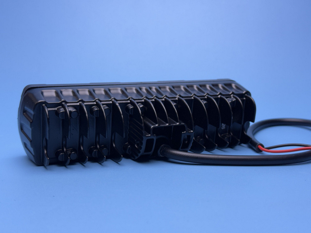 Фара рабочего света LED прямоугольная 160 мм — 8 диодов + 4 линзы (Белый и Желтый свет) Харьков - изображение 4