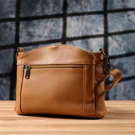 Сумка жіноча з натуральної шкіри Vintage 23008 Рудий Київ