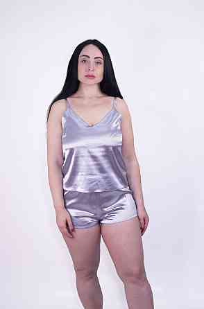 Піжама жіноча атласна Сірій XL Харків
