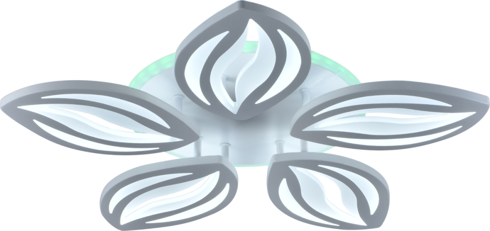 VALESO Люстра стельова світлодіодна VALESO 5 плафонів LED 64W RGB Білий Метал Акрил /5 Коломия - фото 3