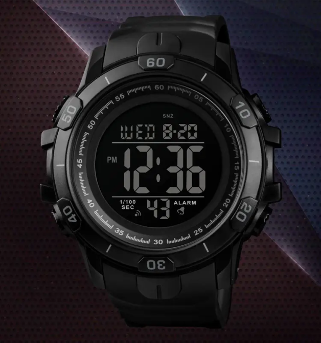 Мужские спортивные часы Skmei 1475 Черный Киев - изображение 8