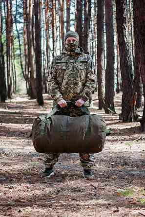 Військовий баул 70л хакі матеріал КОРДУРА армійська міцна сумка-баул 70 л   WASA Львів