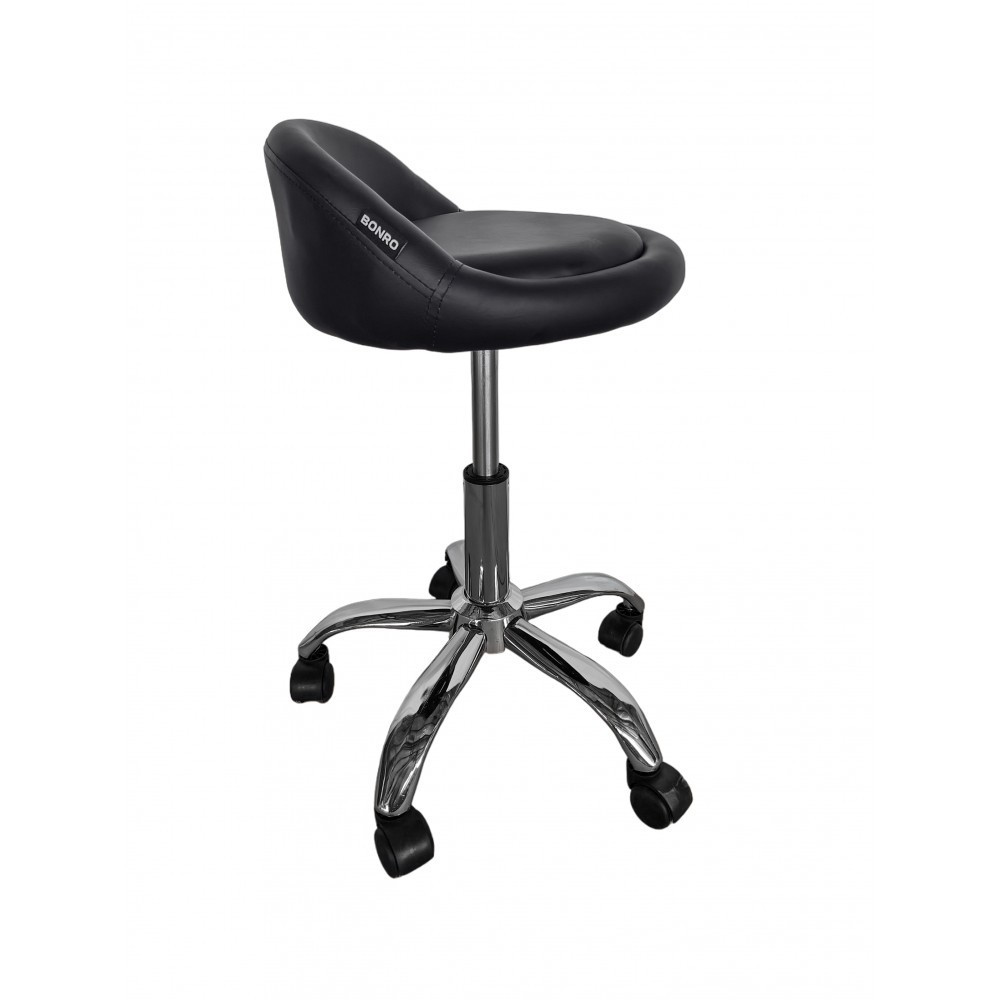 Кресло табурет на колесах со спинкой Bonro B-498 экокожа Киев - изображение 8