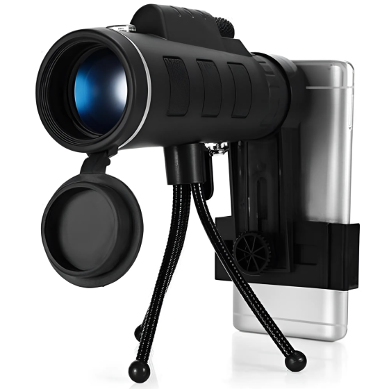 Монокуляр 40x60 з триногою та кліпсою для смартфону TELESCOPE KL-1040 SBR Київ