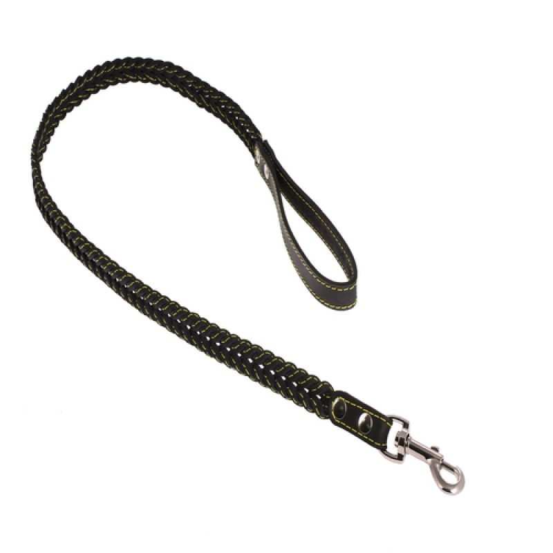 772 Повідець 18мм "КЛАСИК" шкіряний плетіння "КОСА" (1.15 м) Вінниця - фото 1