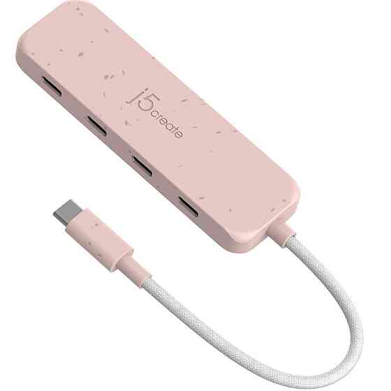 USB-хаб J5create 4 USB-C Red (JCH345ER-N) ( 16257 ) Харків