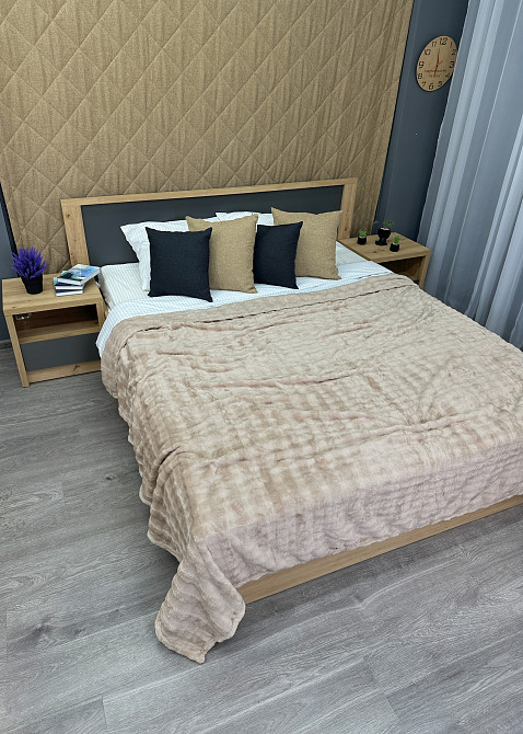 Плед-покривало 200х230 см (+-5см) Soft Night бежевий (87-129) Київ - фото 4