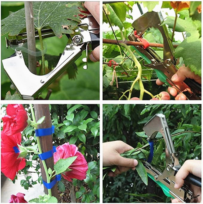 Степлер Ручний  для підв'язування гілок рослин, квітів та фруктів; інструмент для підв'язування гілок; інструменти для саду та Кам'янець-Подільський - фото 7