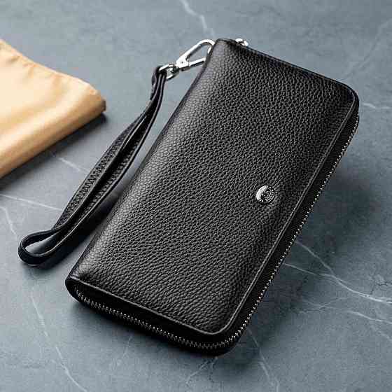 Витончений жіночий гаманець-клатч ST Leather 18852 Чорний Київ