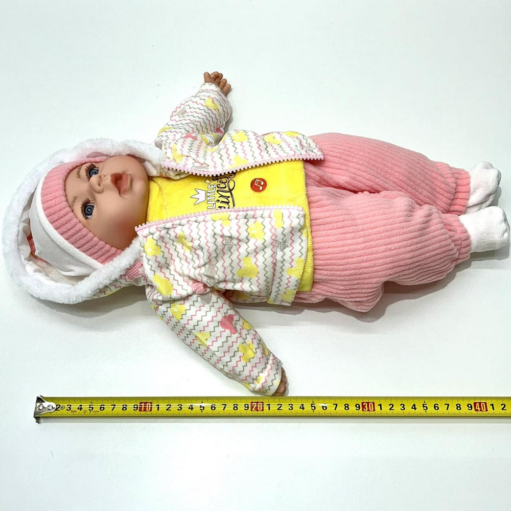 Кукла-пупс м'яконабивна з соскою та звуковими ефектами укр мова 42см Вид 1 (M 5919 I UA) Чернігів - фото 8