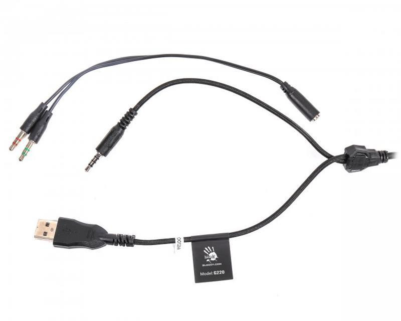 Гарнітура A4Tech Bloody G220 Black Чорний Харків - фото 4