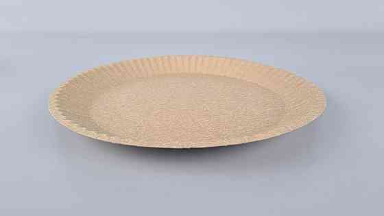 Тарілка з харчового картону д200мм Крафт 50 шт (50 шт.) Харків