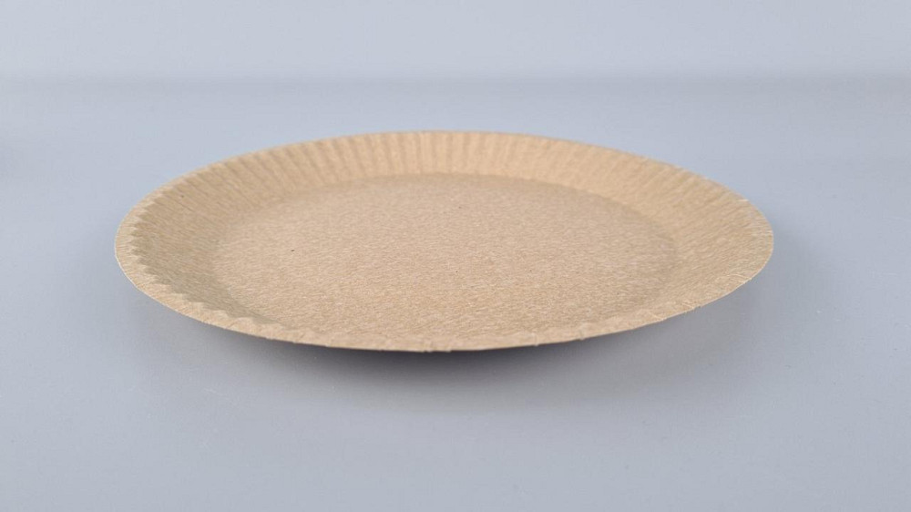 Тарілка з харчового картону д200мм Крафт 50 шт (50 шт.) Харків - фото 3
