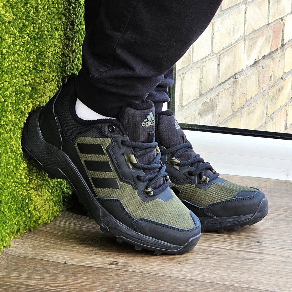 Термо Кроссовки Adidas Gore-Tex Хаки Мужские Зимние Адидас Зелёные (размеры: 41) Днепр - изображение 8
