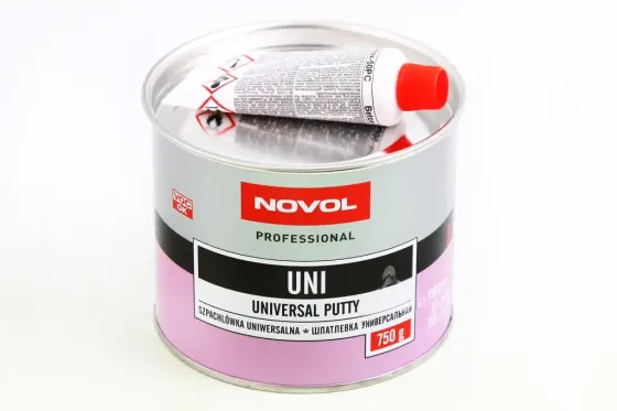 Шпатлевка универсальная Novol Uni 0.75кг + отвердитель 0.02кг Винница