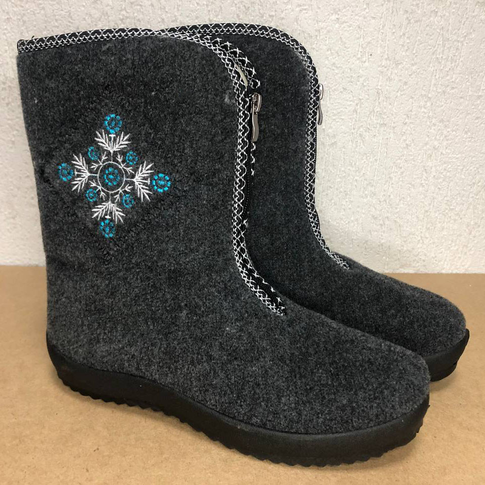 Утепленные валенки женские, Угги женские, Суконные зимние бурки бурки на липучках IJ-20 Львов - изображение 17