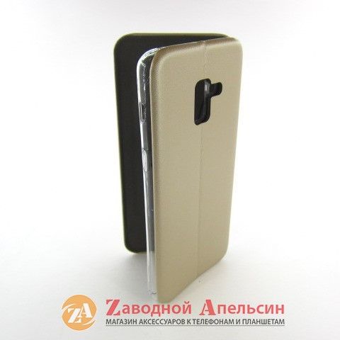 Чохол книжка Samsung A8 Plus A730 Aspor Case gold Одеса - фото 5
