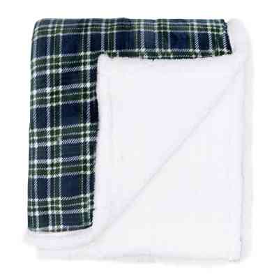 Плед Ardesto Sherpa 160х200см, 100% полиэстер, клетка, зеленый (ART0202SH) Винница