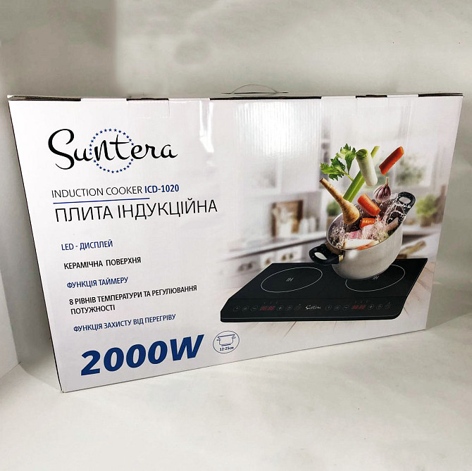 Индукционная плита настольная от сети, Индукционная плита для дачи и дома, Мини-плита для дома OV-32 Львов - изображение 3