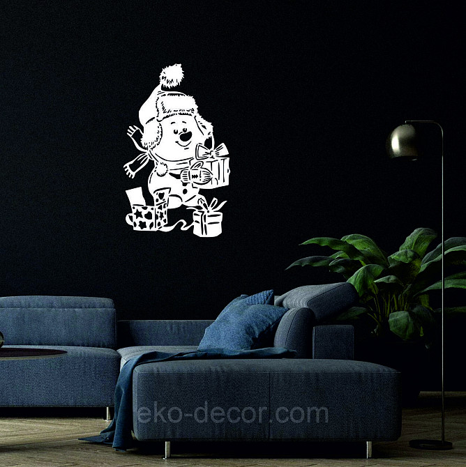 Декоративне настінне Панно «Сніговик», Декор на стену Київ - фото 5