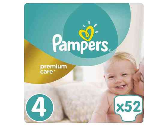 Пiдгузки Premium Care № 4 Maxi (8-14кг) Економ 52шт ТМ PAMPERS Київ