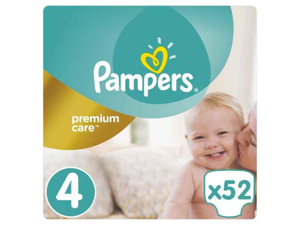 Пiдгузки Premium Care № 4 Maxi (8-14кг) Економ 52шт ТМ PAMPERS Київ - фото 1