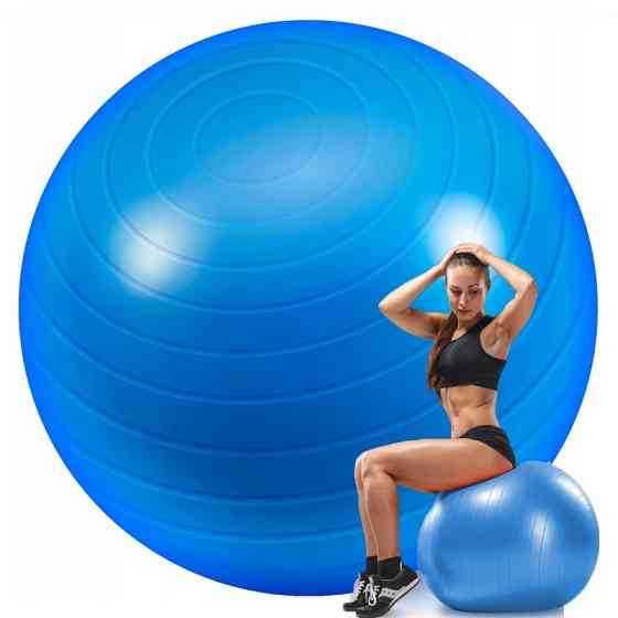 Фітбол м'яч для фітнесу HMS NE-FB-65B, синій 65 см Вінниця